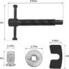 Car Brake Piston Wind Back Tool 3pcsSet Brake Caliper Piston Rewind Tool Auto Rear Brake Pad Wind Back Tool Brake Caliper Wind Back Tool for Replacement of Rear Brake Pad