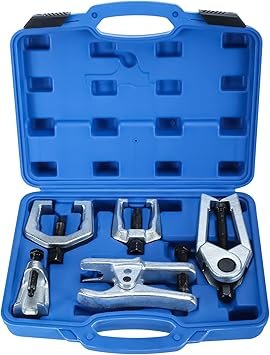 8MILELAKE 5 in 1 Ball Joint Separator Pitman Arm Puller Heavy Duty Tie Rod End Remover Front End Service Tool Set for Car SUV Light Truck