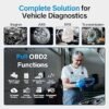 BLCKTEC 460T OBD2 Scanner Car Code Reader Engine ABS SRS Transmission Diagnostic Tool 12 Reset Services OilTPMSEPBBMSSASDPFThrottle Reset ABS Bleeding Battery Test Auto VIN Free Update